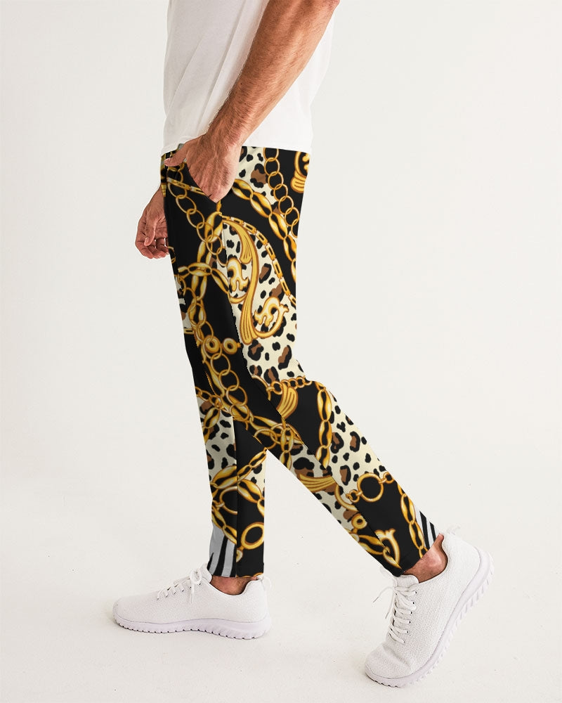 Multi Chain Print Mix Men's Track Pants