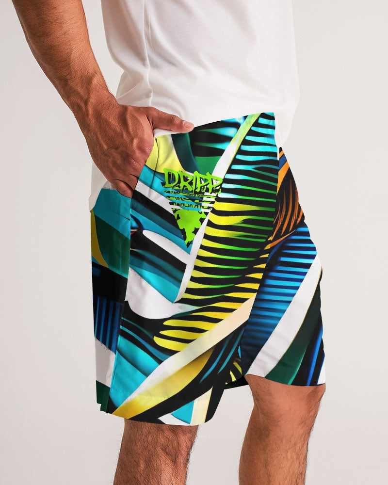 Tropical Dripp Men's Jogger Shorts