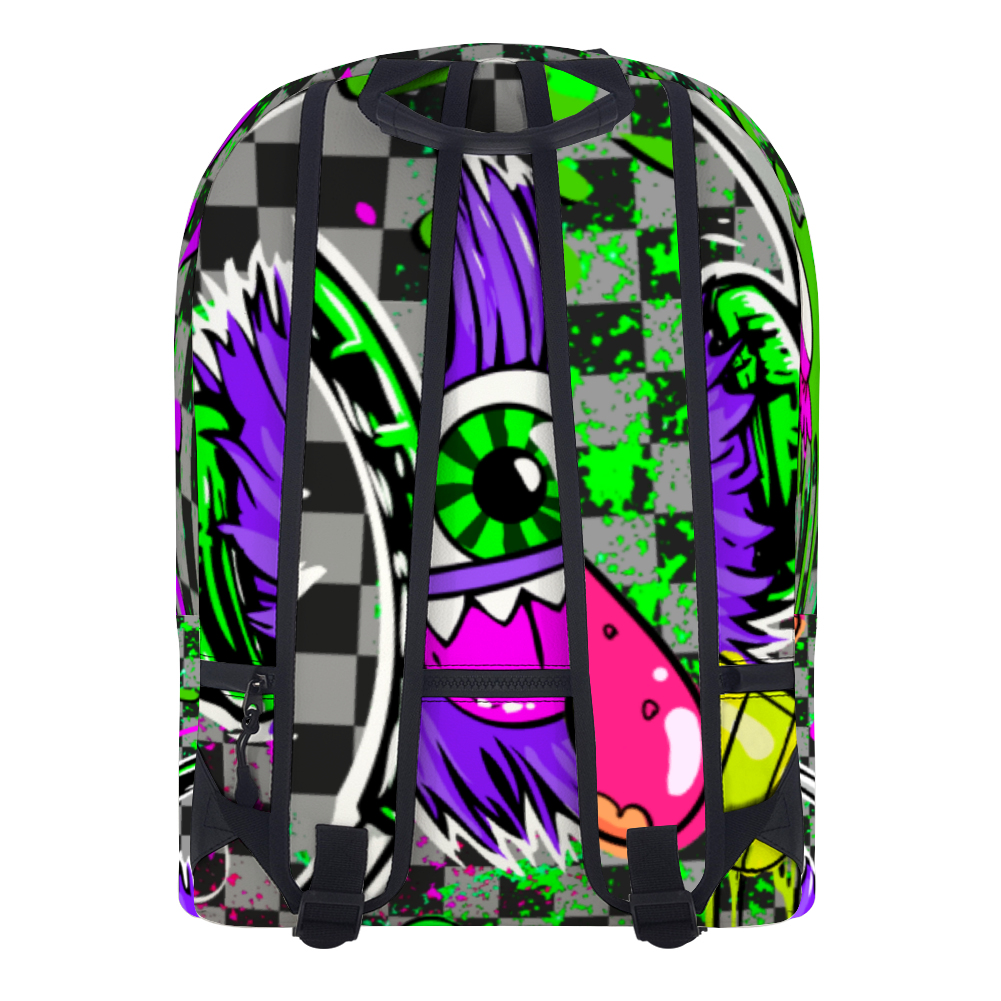 Greedy Monster Leather Backpack