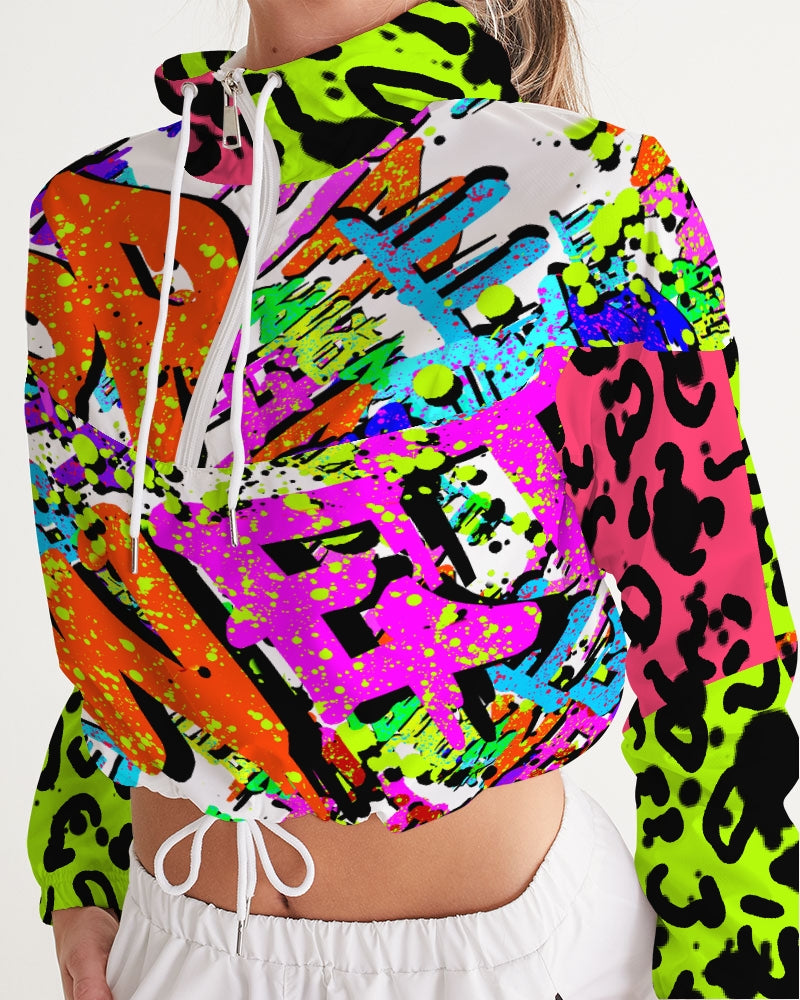 Wett Wett Women's Cropped Windbreaker - The Dripp VIP