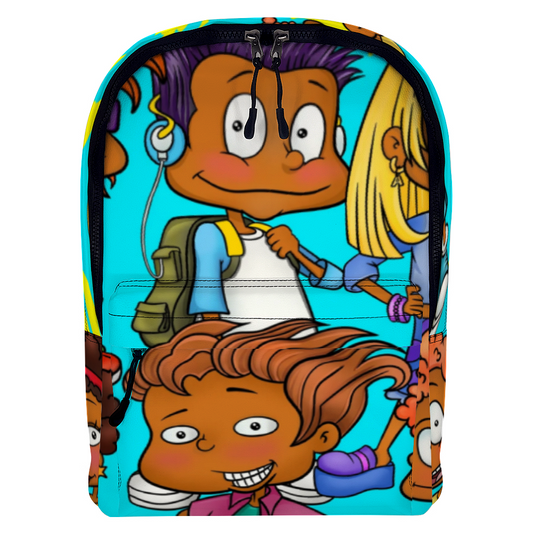 Melanin Cartoon Leather Backpack