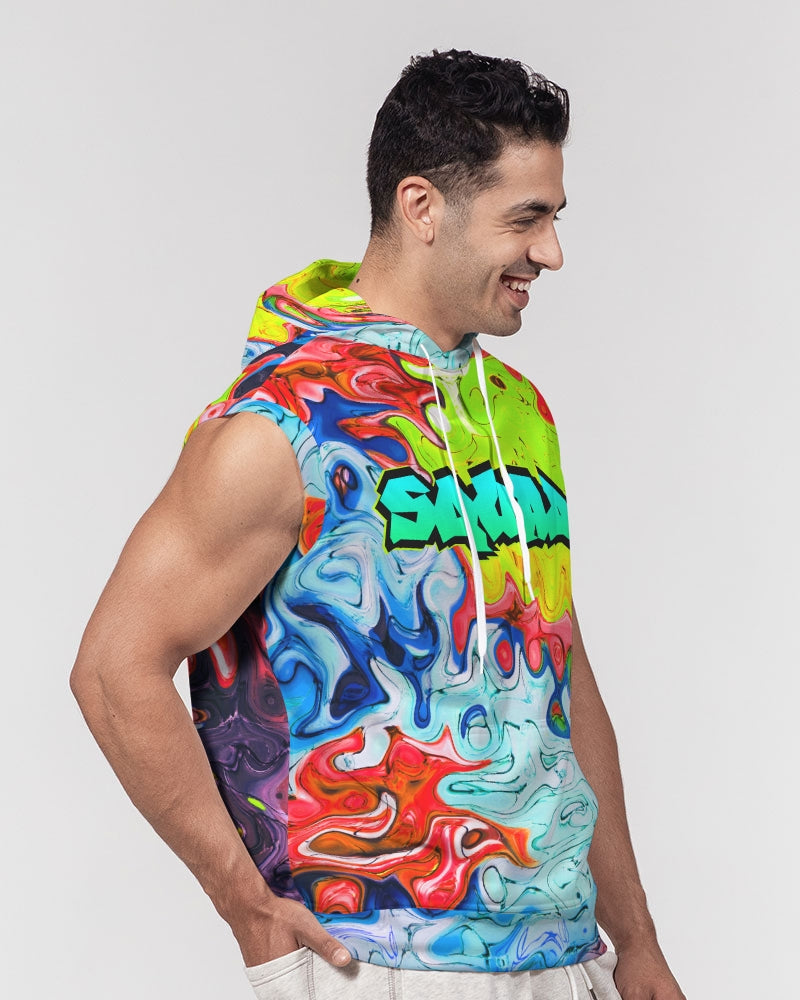 Graffiti Squad Men's Premium Heavyweight Sleeveless Hoodie - The Dripp VIP