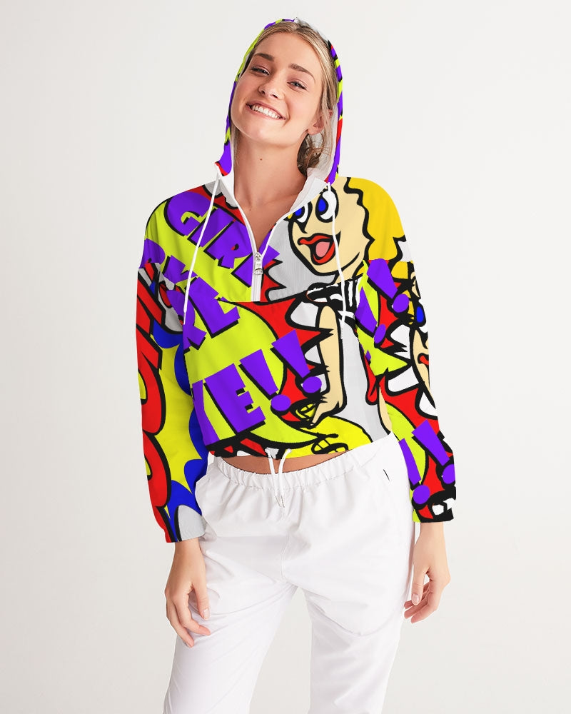 Girl Bye Cropped Windbreaker - The Dripp VIP