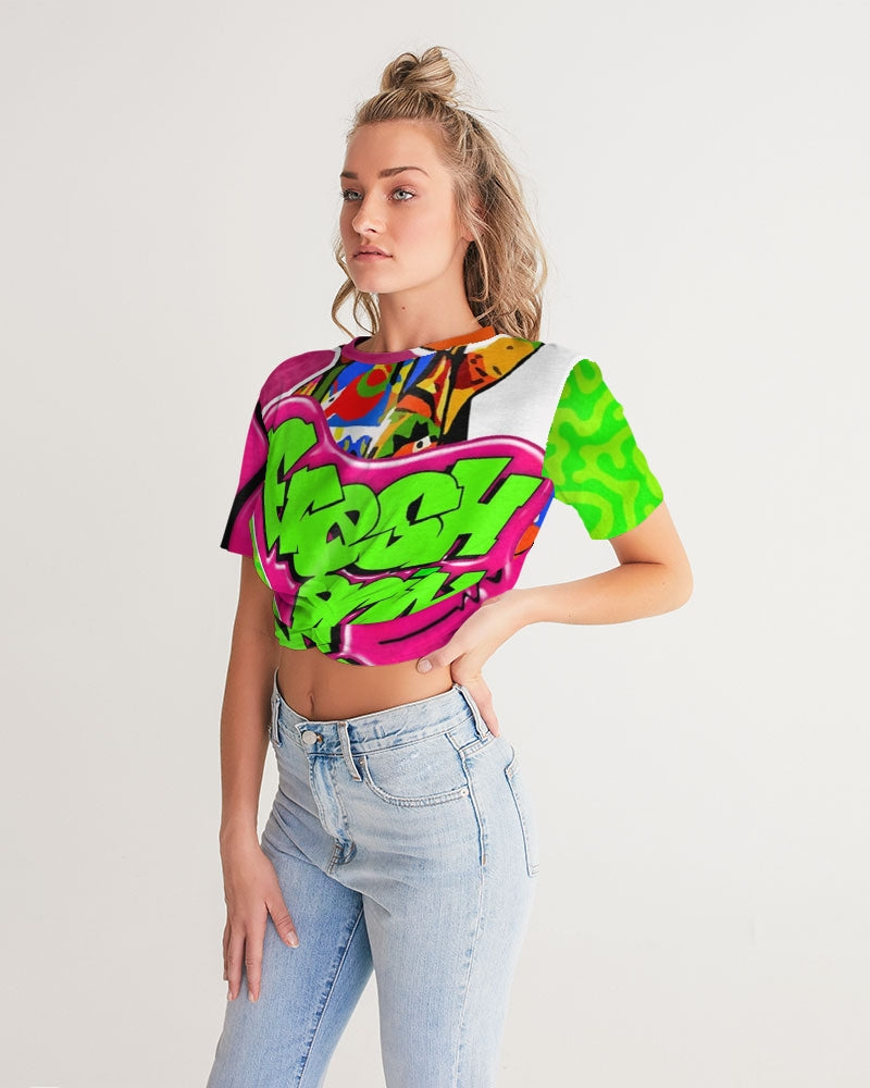 Fresh Prince Women's Twist-Front Cropped Tee - The Dripp VIP