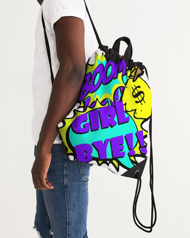 Girl Bye Canvas Drawstring Bag - The Dripp VIP
