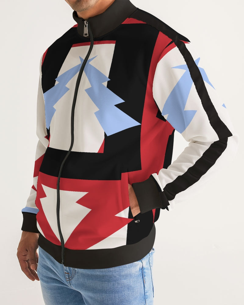 Retro Sauce Men's Stripe-Sleeve Track Jacket - The Dripp VIP