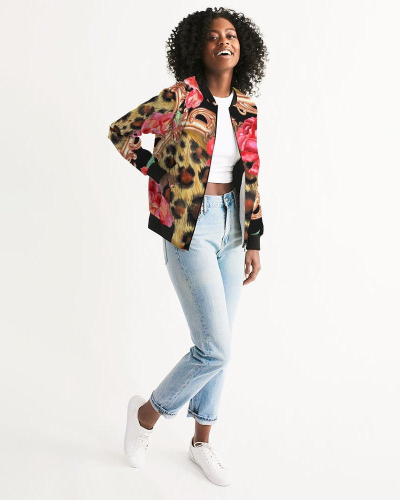 Multi Chain Print Mix Women's Bomber Jacket