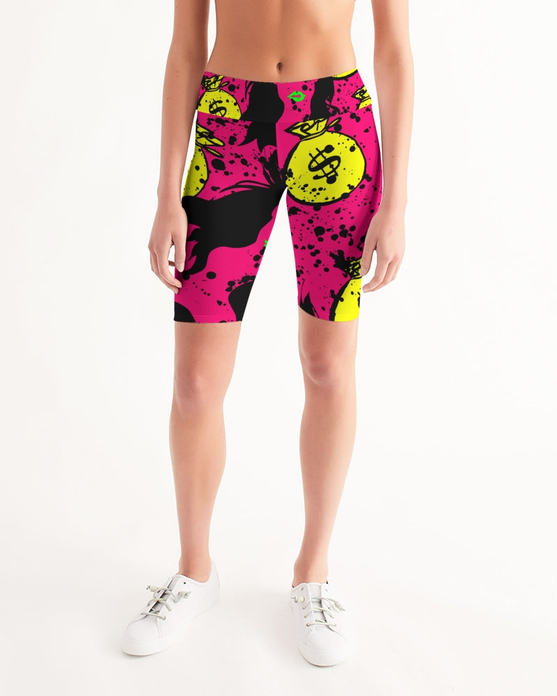 Trap Girl Women's Mid-Rise Bike Shorts - The Dripp VIP