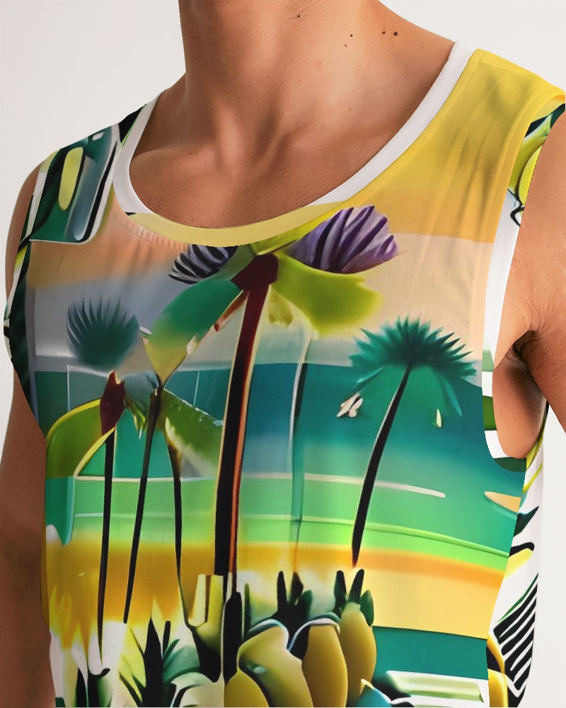 Tropical Oasis Men's Sports Tank