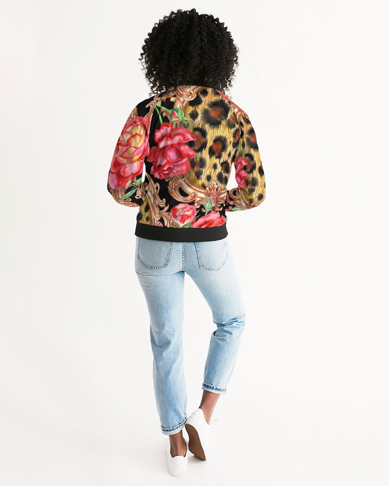 Multi Chain Print Mix Women's Bomber Jacket