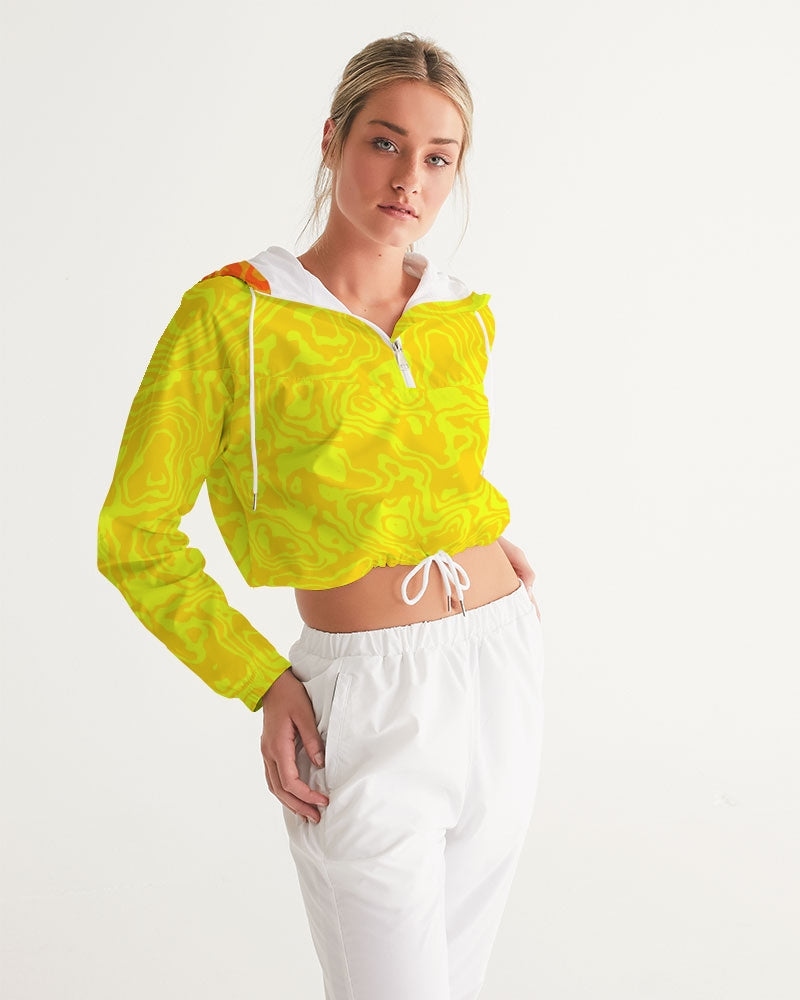 Lemonade Slush Women's Cropped Windbreaker