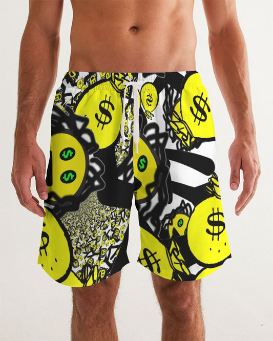 Trap Money Men's Swim Trunk - The Dripp VIP