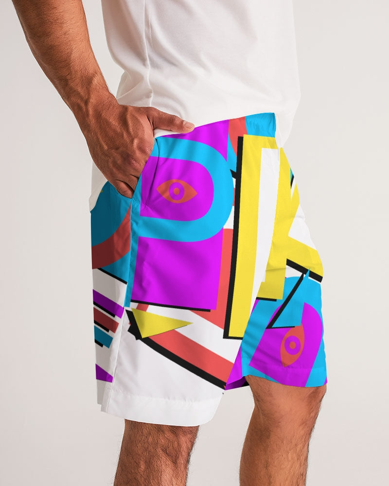 Fresh Dripp Men's Retro Splash Jogger Shorts
