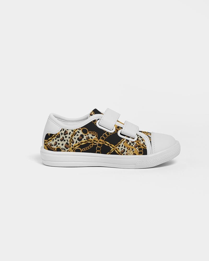 Multi Chain Print Mix Kids Velcro Sneaker
