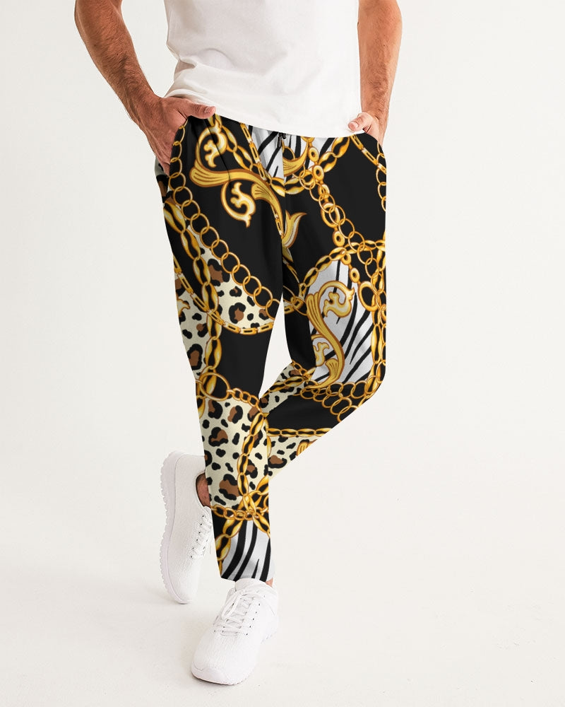 Multi Chain Print Mix Men's Track Pants