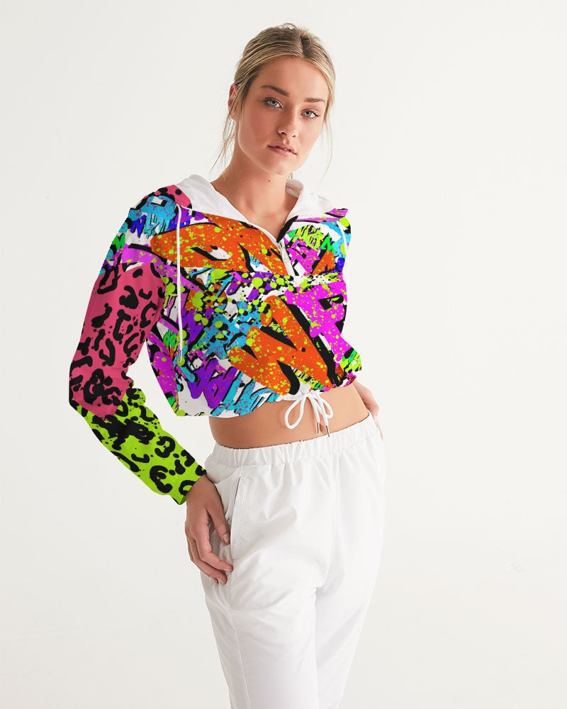 Wett Wett Women's Cropped Windbreaker - The Dripp VIP