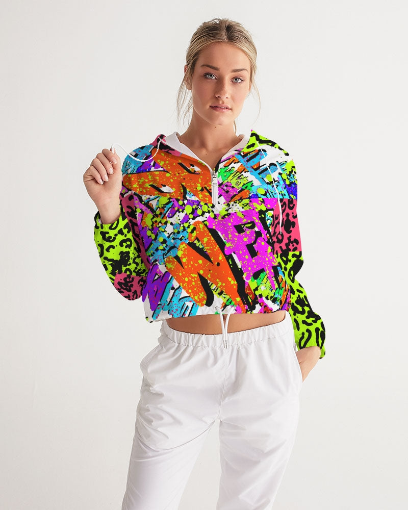 Wett Wett Women's Cropped Windbreaker - The Dripp VIP