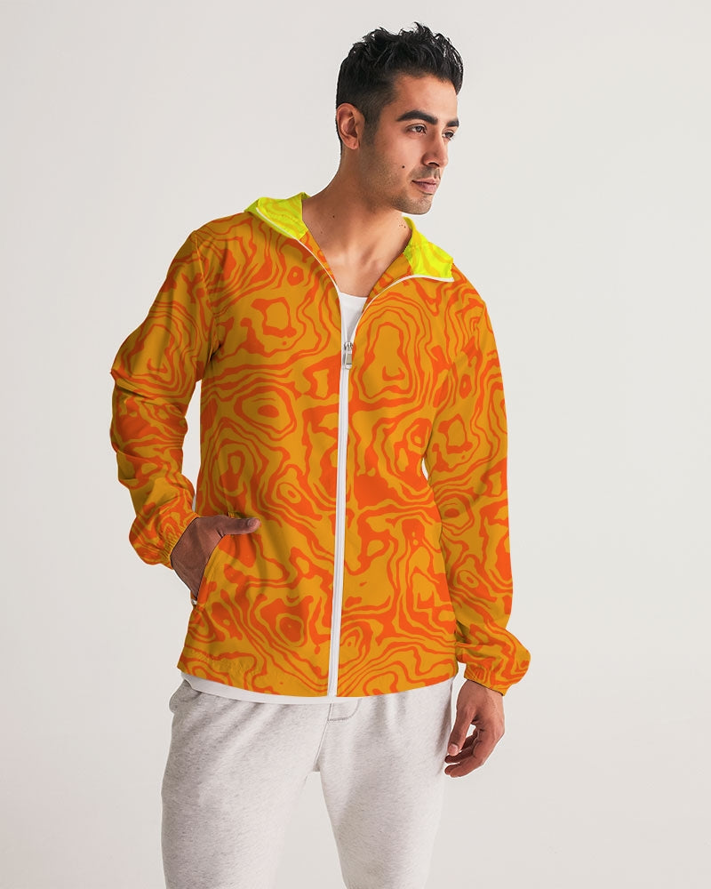 Orange Slush Men's Windbreaker