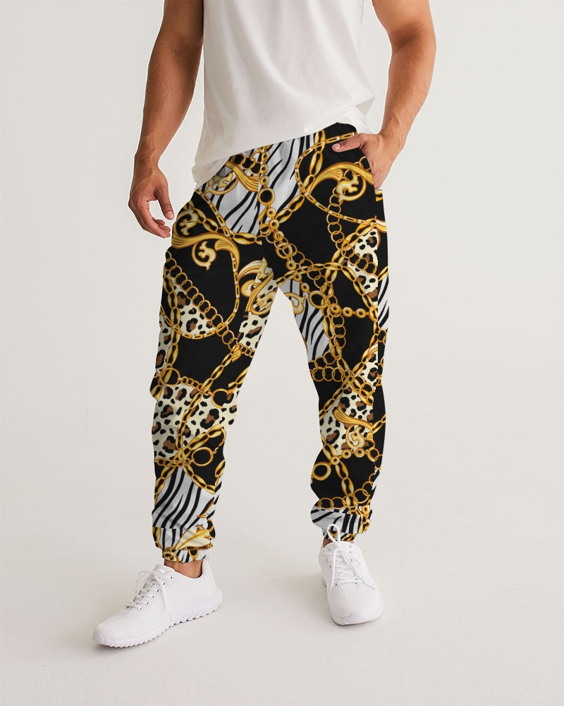 Multi Chain Print Mix Men's Windbreaker Pants