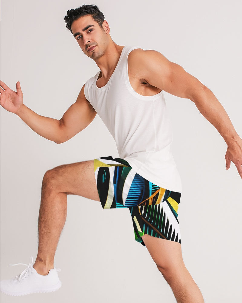 Tropical Dripp Men's Jogger Shorts