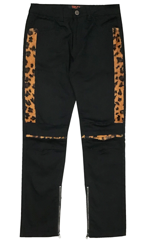 RAGE OF REBELION Leopard Patch Jeans - The Dripp VIP