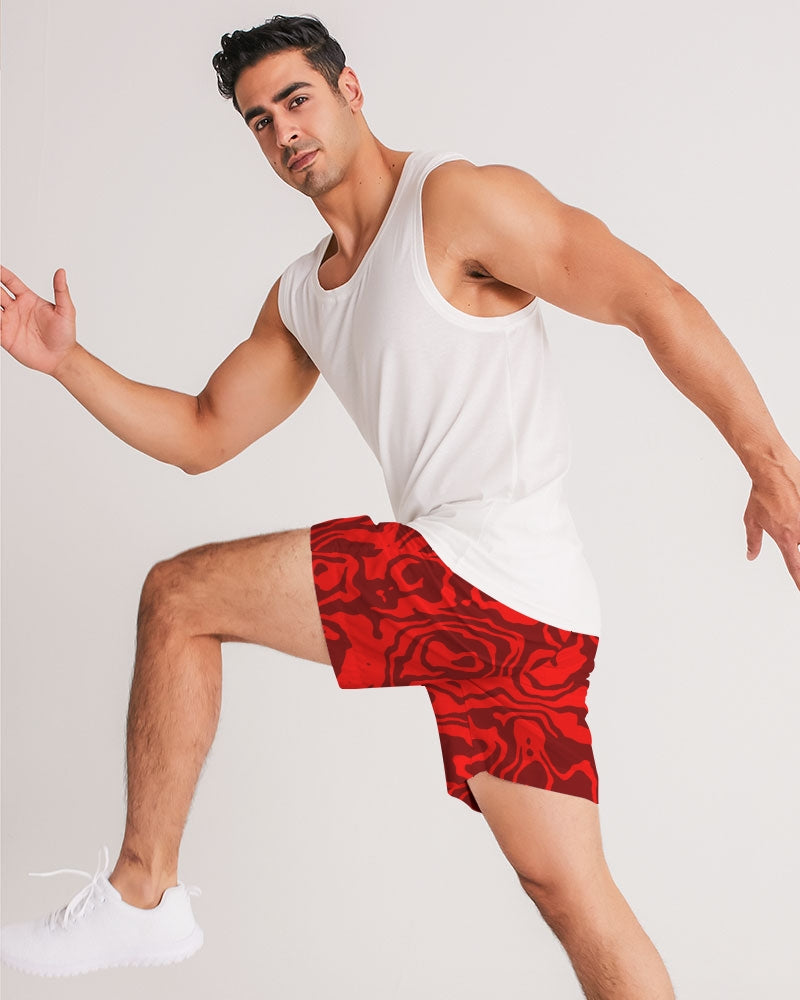 Cherry Slush Men's Jogger Shorts