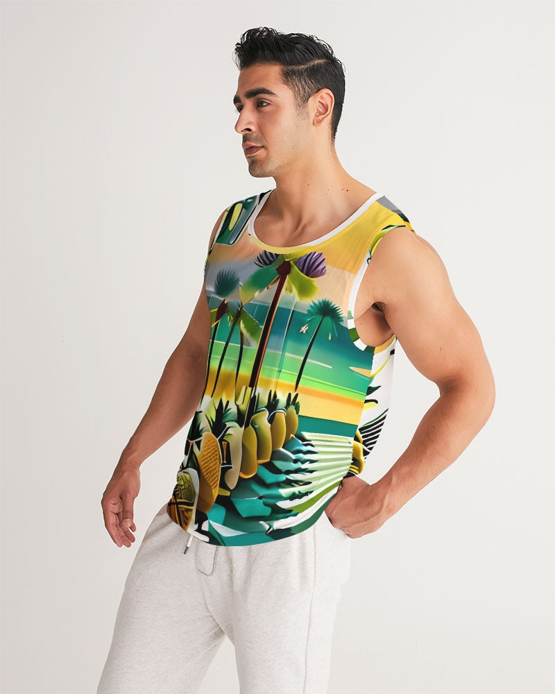 Tropical Oasis Men's Sports Tank