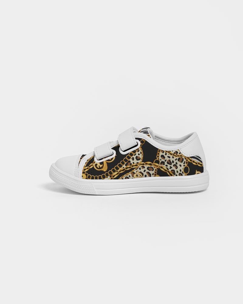 Multi Chain Print Mix Kids Velcro Sneaker