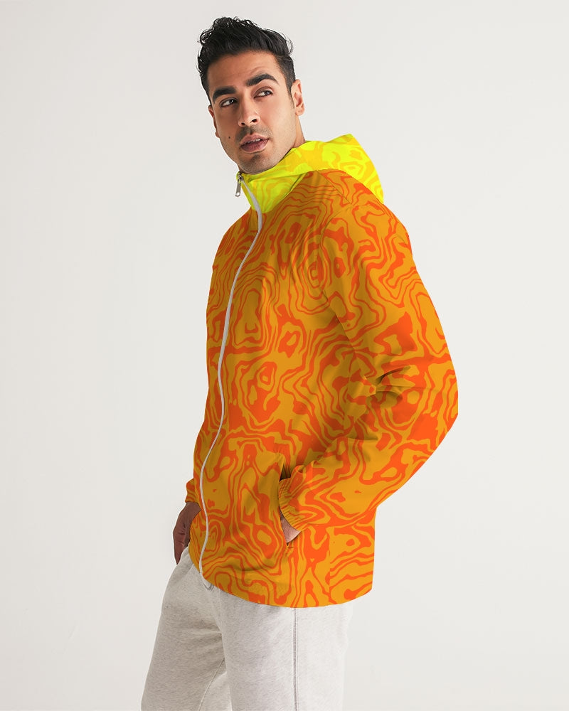 Orange Slush Men's Windbreaker