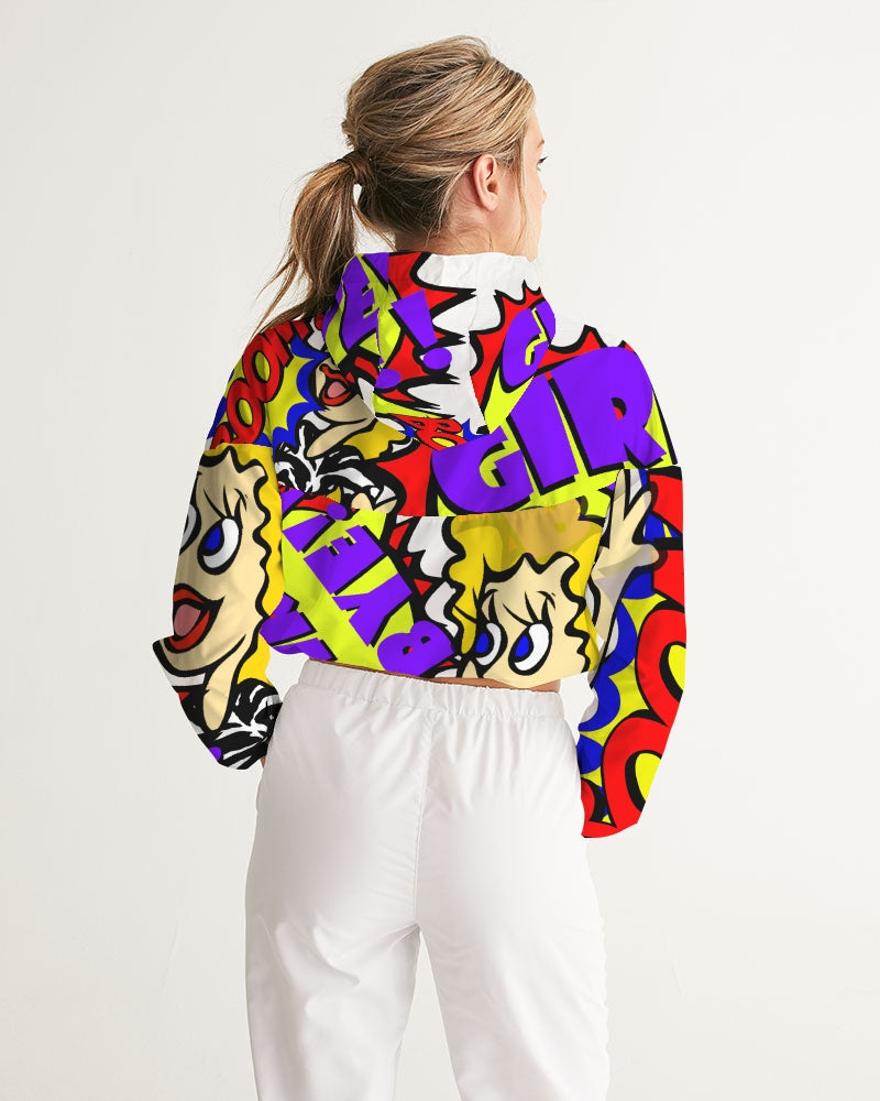 Girl Bye Cropped Windbreaker - The Dripp VIP