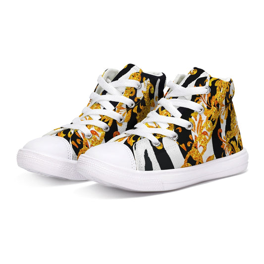 Chain Dripp Kids Hightop Canvas Shoe - The Dripp VIP