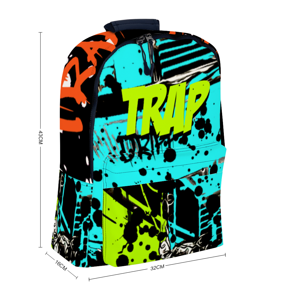 Trap Monney Leather Travel Laptop Backpack