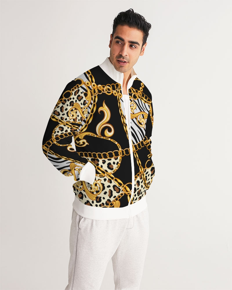 Multi Chain Print Mix Men's Track Jacket