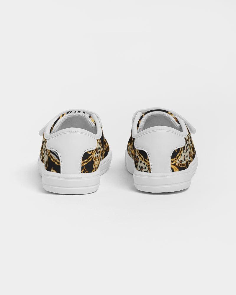 Multi Chain Print Mix Kids Velcro Sneaker