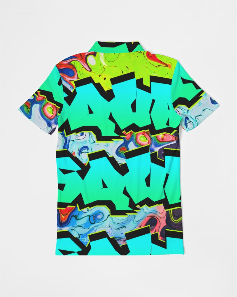 Graffiti Squad Men's Slim Fit Short Sleeve Polo - The Dripp VIP