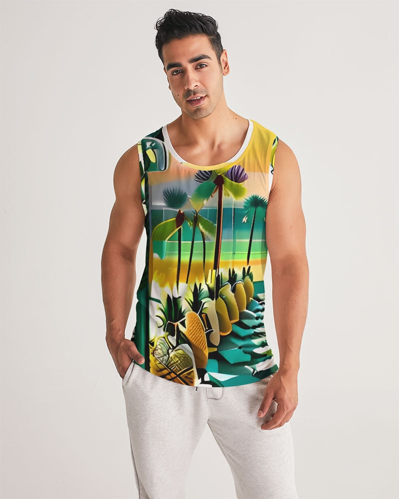 Tropical Oasis Men's Sports Tank