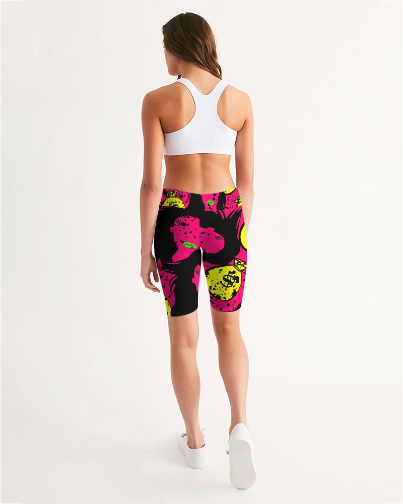 Trap Girl Women's Mid-Rise Bike Shorts - The Dripp VIP