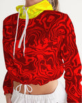 Cherry Slush Women's Cropped Windbreaker