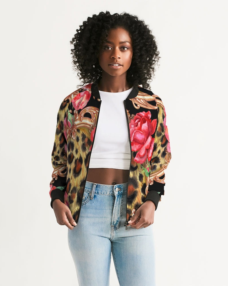 Multi Chain Print Mix Women's Bomber Jacket