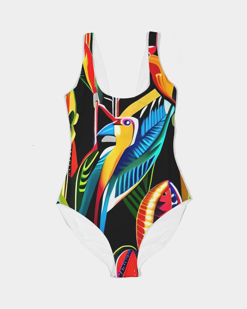 Tropical Dripp Women's One-Piece Swimsuit