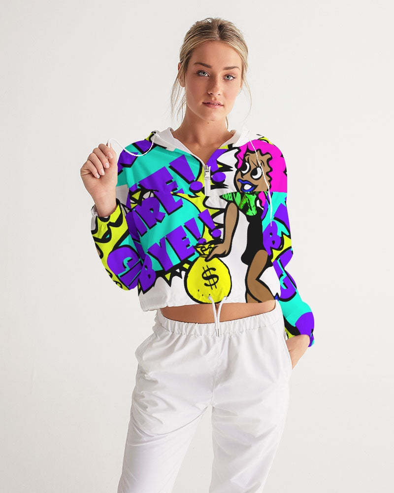 Girl Bye Boom Cropped Windbreaker - The Dripp VIP