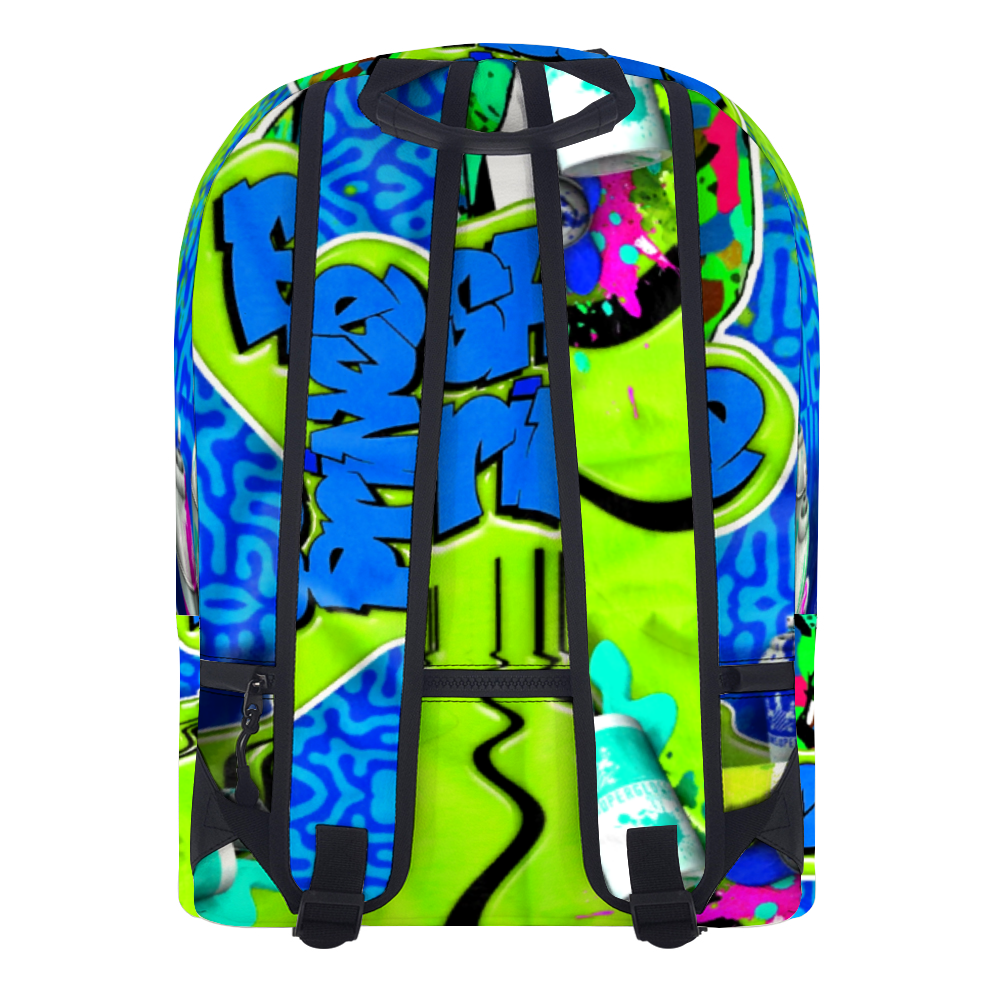 Fresh Prince Blue Graffiti Leather Backpack - The Dripp VIP