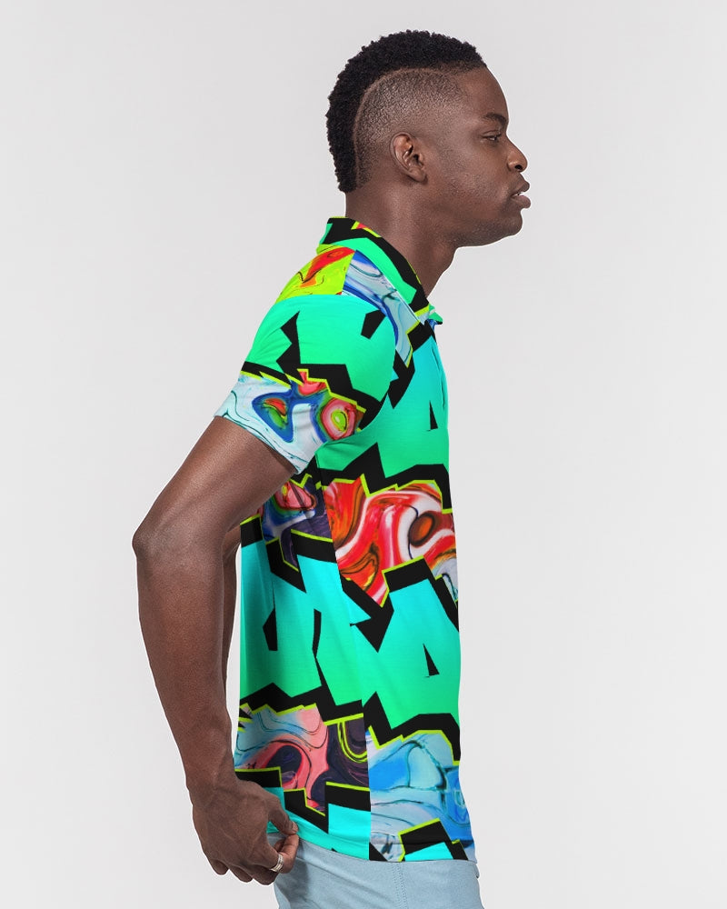 Graffiti Squad Men's Slim Fit Short Sleeve Polo - The Dripp VIP