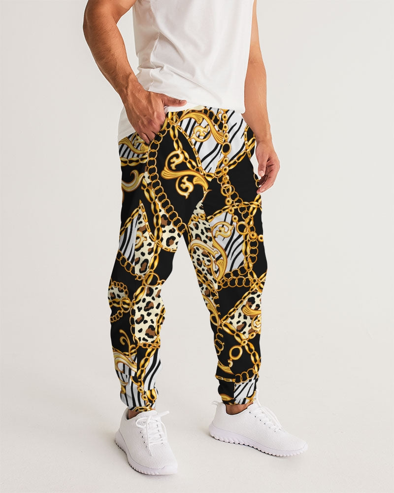 Multi Chain Print Mix Men's Windbreaker Pants