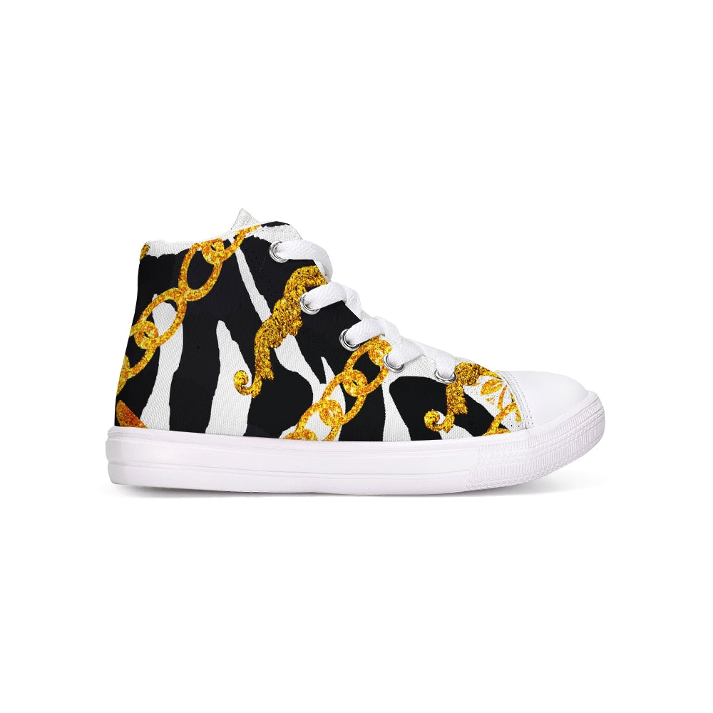 Chain Dripp Kids Hightop Canvas Shoe - The Dripp VIP