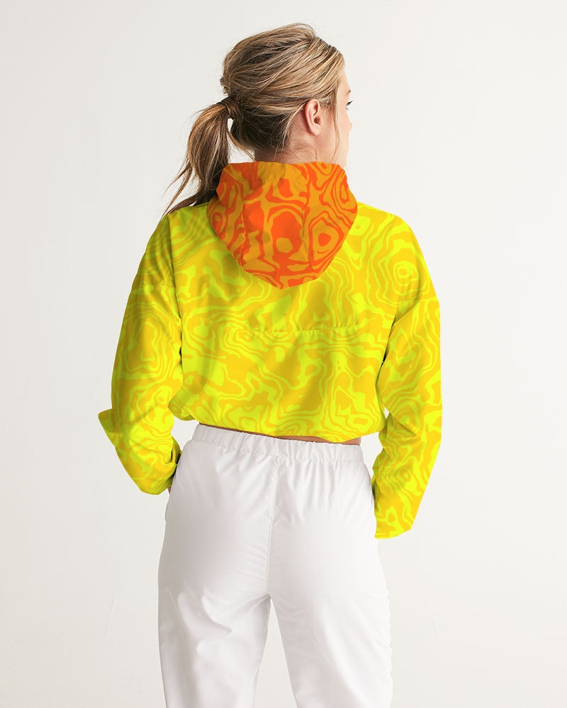 Lemonade Slush Women's Cropped Windbreaker