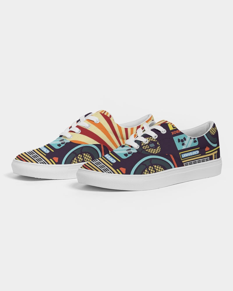 Dope T Men's Retro Splash Lace Up Canvas Shoe - The Dripp VIP