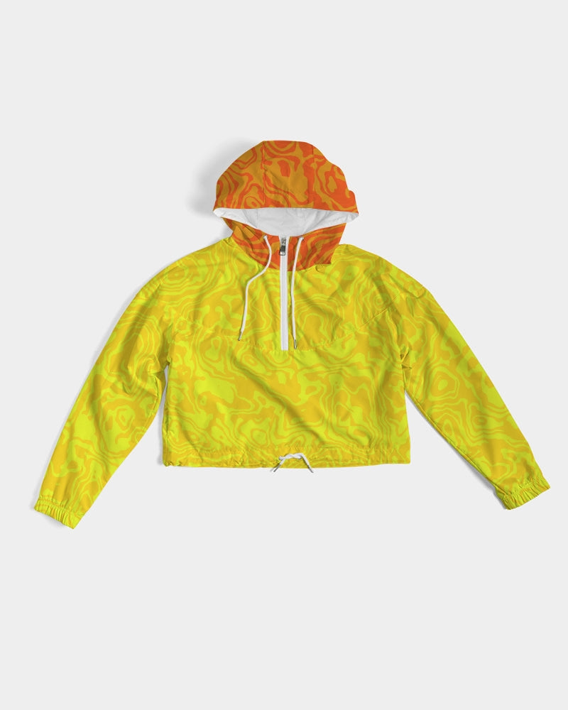 Lemonade Slush Women's Cropped Windbreaker