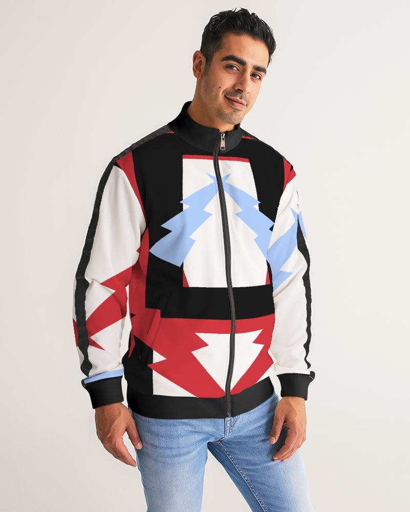 Retro Sauce Men's Stripe-Sleeve Track Jacket - The Dripp VIP