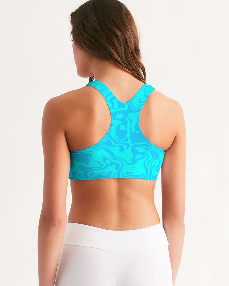 Blue Raspberry Slush Women's Seamless Sports Bra